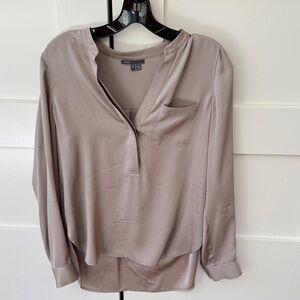Vince Women's Blouse in Soft Taupe